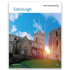 Listing image for American Airlines Edinburgh Scotland 28" x 22" Travel Poster Wall Art Print New